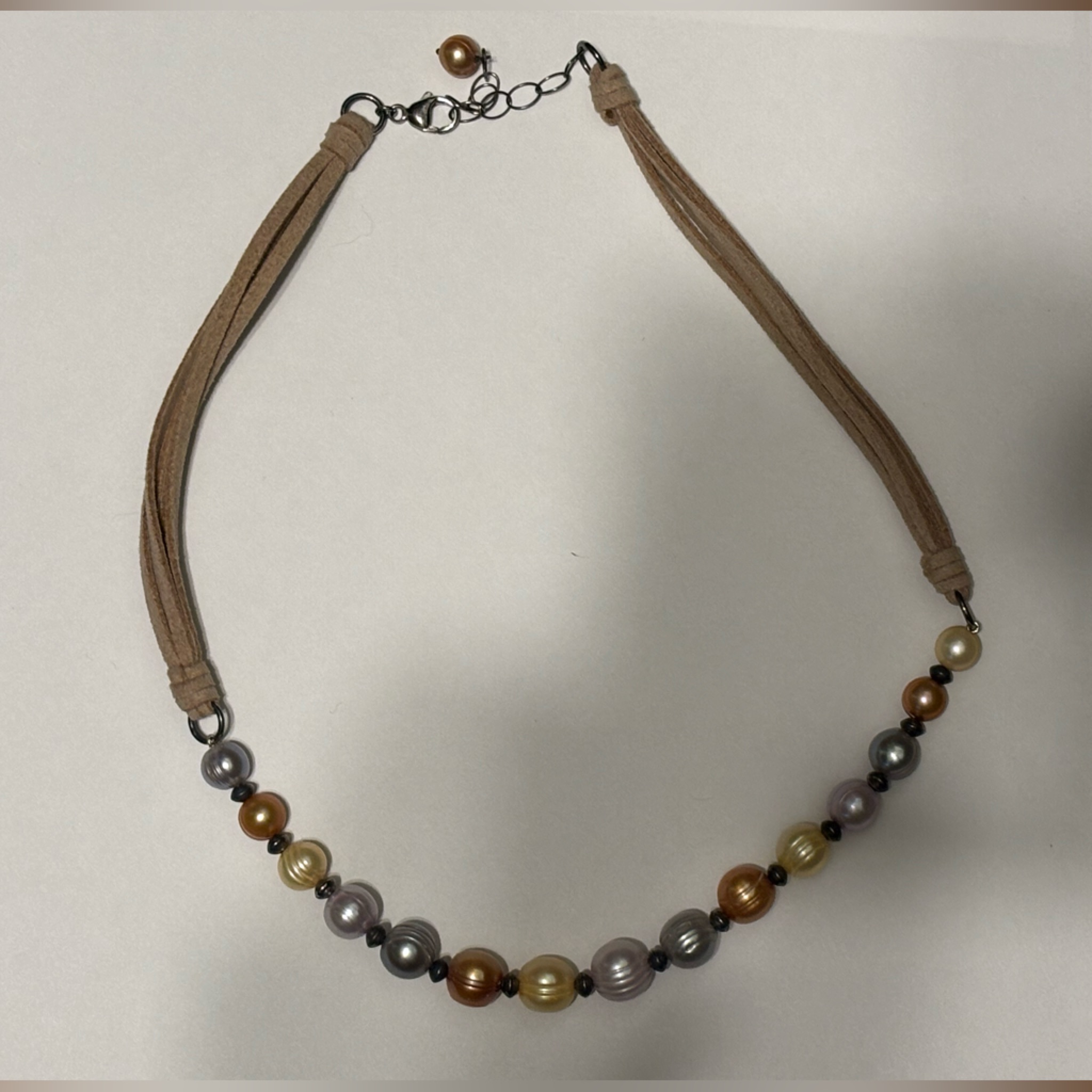 Gold Ombre Beaded Necklace 38$